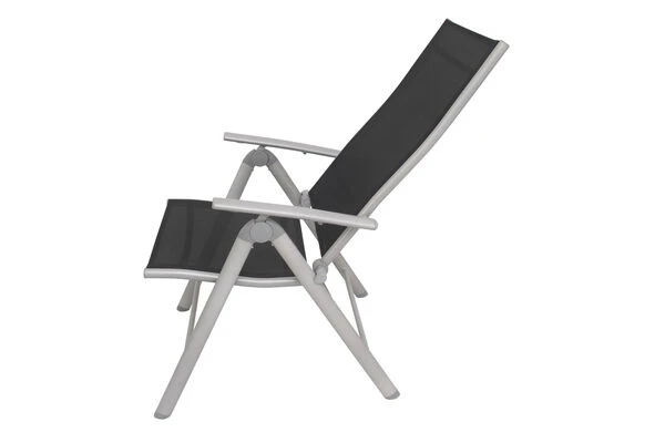 VILLANA Multipositionssessel, Anthrazit/grau, Aluminium/Textil, 67 X 58 X 113 Cm, Klappbar 12 VILLANA Multipositionssessel, Anthrazit/grau, Aluminium/Textil, 67 X 58 X 113 Cm, Klappbar – Bild 10