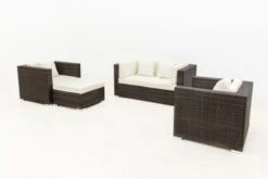 OUTFLEXX Loungemöbel-Set, Polyrattan, Braun Marmoriert, 5 Pers, Wasserfeste Kissenbox -Ausgewählte Gartenmöbelgeschäfte 10 16066 BOX A.jpg