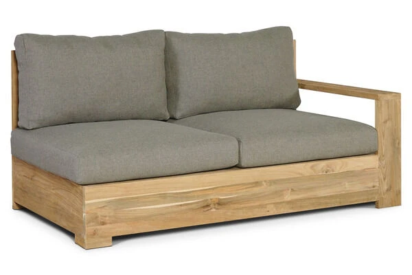 OUTFLEXX Kassel Ecklounge, Recyceltes Teakholz, Inkl. Polster Aus Olefin, Rustikal Gebürstet 12 OUTFLEXX Kassel Ecklounge, Recyceltes Teakholz, Inkl. Polster Aus Olefin, Rustikal Gebürstet – Bild 10