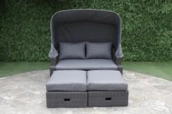 OUTFLEXX Fontana Loungebett, Grau, Polyrattan, Doppel-halbrund, Mit Unterschiebbaren Hockern, Dach Klappbar -Ausgewählte Gartenmöbelgeschäfte 10 18545.jpg