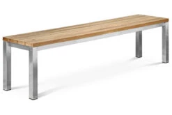 OUTFLEXX Esstischgarnitur, Edelstahl/recyceltes FSC-Teakholz, Tisch 200x100 Cm, 2 Bänke -Ausgewählte Gartenmöbelgeschäfte 10 19363.jpg