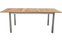 STERN Cardiff Set, Silber/silbergrau, Edelstahl/FSC-Teak, Tisch 150/200 X 90 Cm, 4 Stapel-, 2 Multipositionssessel -Ausgewählte Gartenmöbelgeschäfte 10 19750.jpg