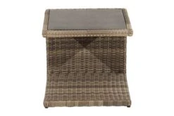 Ploß Rabida Beistelltisch, Champagner-meliert, Polyrattan, 50x50x45 Cm, Glasplatte In Steinoptik -Ausgewählte Gartenmöbelgeschäfte 10 20172.jpg