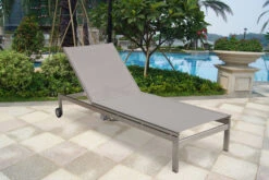 OUTFLEXX Rollliege, Taupe, Edelstahl/Textilene, Verstellbare Rückenlehne, 212x71x36cm -Ausgewählte Gartenmöbelgeschäfte 10 7100 4.jpg