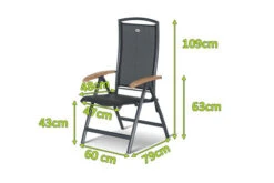 HARTMAN Raffaelo Multipositionssessel, Xerix/anthrazit, Alu/Textilene, Mit FSC-Teak-Armlehnen -Ausgewählte Gartenmöbelgeschäfte 11665 1 mass.jpg
