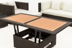 OUTFLEXX Loungemöbel-Set, Braun Marmoriert, Polyrattan, 6 Pers, Wasserfeste Kissenbox, Inkl. Loungetisch -Ausgewählte Gartenmöbelgeschäfte 11 16063 BOX D.jpg