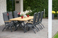 HARTMAN Xanadu Esstisch, Xerix, Alu / Teakholz, 220 X 100 Cm, X-Gestell -Ausgewählte Gartenmöbelgeschäfte 11 20405.jpg