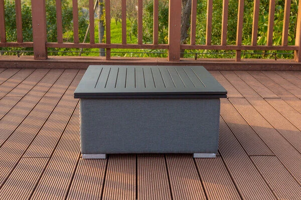 OUTFLEXX Loungetisch, Flanelle, Alu/Sunbrella, 78/157 X 78 X 37/64 Cm, Höhenverstellbar 13 OUTFLEXX Loungetisch, Flanelle, Alu/Sunbrella, 78/157 X 78 X 37/64 Cm, Höhenverstellbar – Bild 11