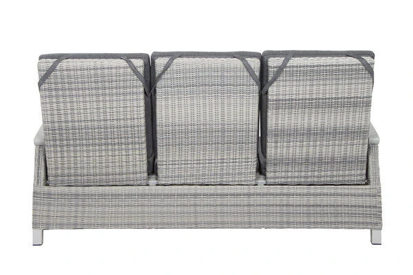 SIENA GARDEN Corido Loungeset, Ice Grey, Alu / Gardino®-Geflecht, 2 Diningsessel + 3er Sofa, Stufenloser Lifttisch 160x90x47-71cm 13 SIENA GARDEN Corido Loungeset, Ice Grey, Alu / Gardino®-Geflecht, 2 Diningsessel + 3er Sofa, Stufenloser Lifttisch 160x90x47-71cm – Bild 11