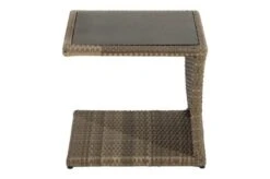 Ploß Rabida Beistelltisch, Champagner-meliert, Polyrattan, 50x50x45 Cm, Glasplatte In Steinoptik -Ausgewählte Gartenmöbelgeschäfte 12 20172.jpg