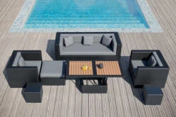 OUTFLEXX Loungemöbel-Set, Schwarz, Polyrattan, Für 6 Personen, Inkl. Loungetisch, Wasserfeste Kissenbox -Ausgewählte Gartenmöbelgeschäfte 1302 BOX D 3 CGI.jpg