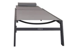 VILLANA Gartenliege, Anthrazit/grau, Aluminium/Textil, 198 X 60 X 32 Cm, Verstellbar -Ausgewählte Gartenmöbelgeschäfte 13405 11.jpg