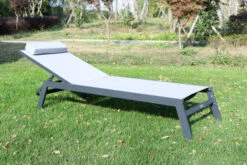 VILLANA Gartenliege, Anthrazit/grau, Aluminium/Textil, 198 X 60 X 32 Cm, Verstellbar -Ausgewählte Gartenmöbelgeschäfte 13405 3.jpg