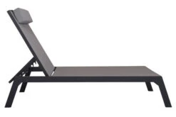 VILLANA Gartenliege, Anthrazit/grau, Aluminium/Textil, 198 X 60 X 32 Cm, Verstellbar -Ausgewählte Gartenmöbelgeschäfte 13405 6.jpg