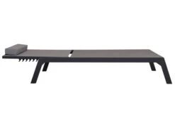 VILLANA Gartenliege, Anthrazit/grau, Aluminium/Textil, 198 X 60 X 32 Cm, Verstellbar -Ausgewählte Gartenmöbelgeschäfte 13405 7.jpg