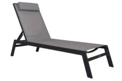 VILLANA Gartenliege, Anthrazit/grau, Aluminium/Textil, 198 X 60 X 32 Cm, Verstellbar -Ausgewählte Gartenmöbelgeschäfte 13405 8.jpg