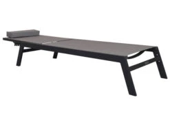 VILLANA Gartenliege, Anthrazit/grau, Aluminium/Textil, 198 X 60 X 32 Cm, Verstellbar -Ausgewählte Gartenmöbelgeschäfte 13405 9.jpg