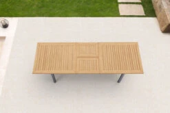 OUTFLEXX Ausziehtisch, FSC-Teakholz/Edelstahl, Plattenstärke 25mm, 200/300x100cm -Ausgewählte Gartenmöbelgeschäfte 13494 3 CGI.jpg