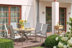 DIAMOND GARDEN Lyon Triangel Esstisch, Edelstahl/Recycled Teak, 150x 150 Cm -Ausgewählte Gartenmöbelgeschäfte 13 21210.jpg