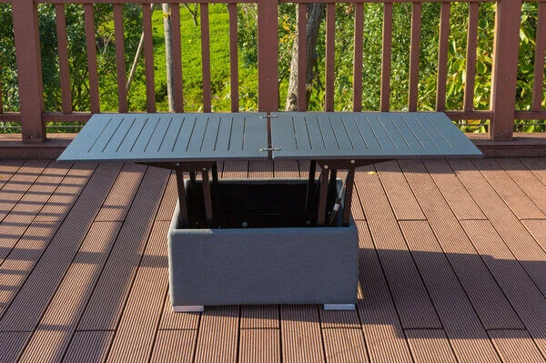 OUTFLEXX Loungetisch, Flanelle, Alu/Sunbrella, 78/157 X 78 X 37/64 Cm, Höhenverstellbar 16 OUTFLEXX Loungetisch, Flanelle, Alu/Sunbrella, 78/157 X 78 X 37/64 Cm, Höhenverstellbar – Bild 14