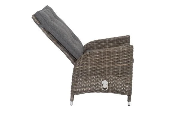 OUTFLEXX 2er Set Dining Sessel, Grau, Polyrattan, Je 55 X 65 X 112 Cm, Rücken Stufenlos Verstellbar 18 OUTFLEXX 2er Set Dining Sessel, Grau, Polyrattan, Je 55 X 65 X 112 Cm, Rücken Stufenlos Verstellbar – Bild 16