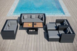 OUTFLEXX Loungemöbel-Set, Schwarz, Polyrattan, Für 9 Personen, Inkl. Loungetisch, Wasserfeste Kissenbox -Ausgewählte Gartenmöbelgeschäfte 1716 BOX D 3 CGI.jpg