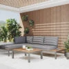 OUTFLEXX Loungemöbel, Silber/grau, Edelstahl/FSC-Teakholz/Textil, Für 4 Personen, Inkl. Kaffeetisch -Ausgewählte Gartenmöbelgeschäfte 18298 CGI 01.jpg