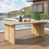 OUTFLEXX Loungetisch, Recyceltes Teakholz, 160x90cm, Tischplattendicke 3cm, Rustikal Gebürstet -Ausgewählte Gartenmöbelgeschäfte 18334 CGI 01.jpg