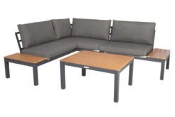 VILLANA Eck-Loungegruppe, Anthrazit/grau Meliert, Alu/Holzimitat/Polyester, 5 Personen, Inkl. Kissen 25 VILLANA Eck-Loungegruppe, Anthrazit/grau Meliert, Alu/Holzimitat/Polyester, 5 Personen, Inkl. Kissen -Ausgewählte Gartenmöbelgeschäfte 19812 Polywood 02.jpg