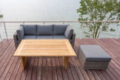 OUTFLEXX Loungegarnitur, Polyrattan/Teakholz, Tisch 160x90cm, Für 4 Personen, Wasserfeste Kissenbox -Ausgewählte Gartenmöbelgeschäfte 19 19392.jpg