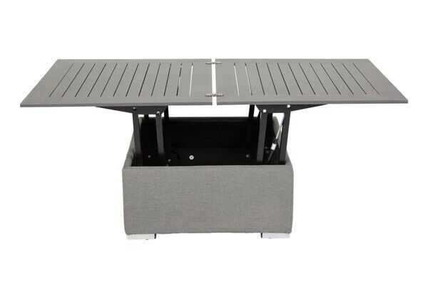 OUTFLEXX Loungetisch, Flanelle, Alu/Sunbrella, 78/157 X 78 X 37/64 Cm, Höhenverstellbar 21 OUTFLEXX Loungetisch, Flanelle, Alu/Sunbrella, 78/157 X 78 X 37/64 Cm, Höhenverstellbar – Bild 19