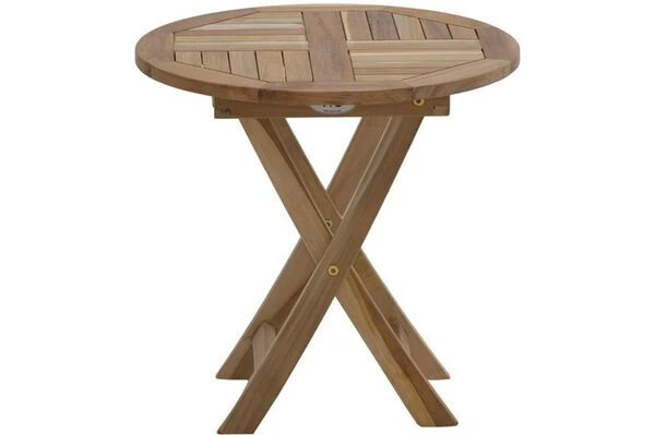 Beistelltisch Tennessee Aus ECO-Teakholz Von Ploß, Klappbar, Ø 50x50 Cm 3 Beistelltisch Tennessee Aus ECO-Teakholz Von Ploß, Klappbar, Ø 50x50 Cm