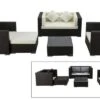 OUTFLEXX Loungemöbel-Set, 5 Personen, Braun, Polyrattan, Inkl. Kaffeetisch, Wasserfeste Kissenbox -Ausgewählte Gartenmöbelgeschäfte 1 1298 BOX B.jpg