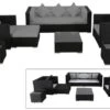 OUTFLEXX Loungemöbel-Set, Schwarz, Polyrattan, Für 6 Personen, Inkl. Kaffeetisch, Wasserfeste Kissenbox -Ausgewählte Gartenmöbelgeschäfte 1 1302 BOX B.jpg