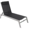 VILLANA Gartenliege, Silber/schwarz, Aluminium/Textil, 198 X 60 X 32 Cm, Verstellbar -Ausgewählte Gartenmöbelgeschäfte 1 13400.jpg