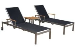 OUTFLEXX 2er-Set Sonnenliegen, Schwarz, Edelstahl/Teak, 195,5x74x35cm, Mit Beistelltisch 45x45cm -Ausgewählte Gartenmöbelgeschäfte 1 14165.jpg