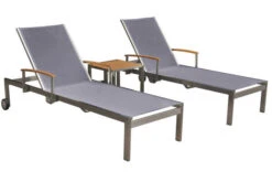 OUTFLEXX 2er-Set Sonnenliegen, Taupe, Edelstahl/Teak, 195,5x74x35cm, Mit Beistelltisch 45x45cm -Ausgewählte Gartenmöbelgeschäfte 1 14167.jpg