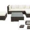OUTFLEXX Loungemöbel-Set, Braun Marmoriert, 5 Pers, Polyrattan, Wasserfeste Kissenbox, Inkl. Beistelltisch -Ausgewählte Gartenmöbelgeschäfte 1 16068 BOX B.jpg