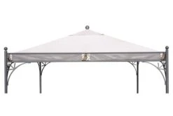 OUTFLEXX Ersatzdach Für Siena Garden Pavillon Korfu, Natur, Polyester PU-beschichtet, 350x350cm