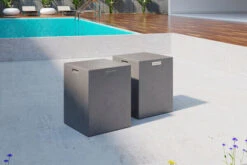 OUTFLEXXHocker, Grau, Faserzement, 35 X 35 X 46 Cm Glatte Oberfläche, Würfeldesign, Mit Griffmulden -Ausgewählte Gartenmöbelgeschäfte 1 18580.jpg