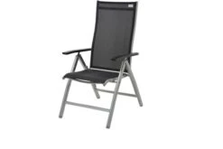 DOPPLER Expert Multipositionssessel, Silber/schwarz, Alu/Textilene, 75 X 60 X 110 Cm, Klappbar