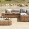 OUTFLEXX Ecklounge, Natur Meliert/sand, Polyrattan, Für 5 Personen, Inkl. Polster