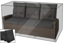 OUTFLEXX Premium Abdeckhaube, Für 3-Sitzer Sofa, Z.B. 18913, Schwarz, 213 X 86 X 108 Cm, Wasserbeständig