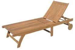 OUTFLEXX Sonnenliege, Natur, FSC-Akazienholz, 197 X 71,5 X 35 Cm, Mit Rollen -Ausgewählte Gartenmöbelgeschäfte 1 18935.jpg