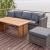 OUTFLEXX Loungegarnitur, Polyrattan/Teakholz, Tisch 160x90cm, Für 4 Personen, Wasserfeste Kissenbox -Ausgewählte Gartenmöbelgeschäfte 1 19392.jpg