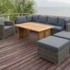 OUTFLEXX Loungegarnitur, Polyrattan/Teakholz, Tisch 160x90cm, Für 8 Personen, Wasserfeste Kissenbox -Ausgewählte Gartenmöbelgeschäfte 1 19396.jpg