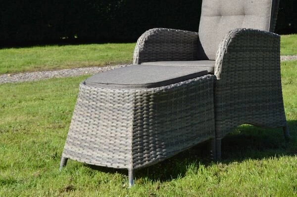 Ploß Rabida Hocker, Champagner-meliert, Polyrattan, 56x54x41 Cm, Zu Dining Sessel, Inkl. Polster 3 Ploß Rabida Hocker, Champagner-meliert, Polyrattan, 56x54x41 Cm, Zu Dining Sessel, Inkl. Polster