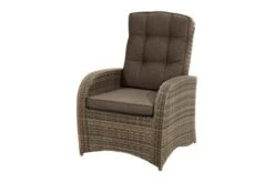 Ploß Rabida Comfort Dining / Lounge Sessel, Champagner-meliert, Polyrattan, 73x85x112 Cm, Verstellbar