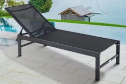 OUTFLEXX Liege, Anthrazit Matt/schwarz, Alu/Textilene, 190x62x34cm, Rückenlehne Verstellbar -Ausgewählte Gartenmöbelgeschäfte 1 20394.jpg