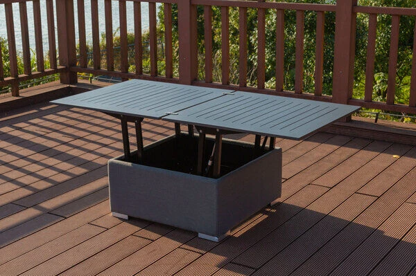 OUTFLEXX Loungetisch, Flanelle, Alu/Sunbrella, 78/157 X 78 X 37/64 Cm, Höhenverstellbar 3 OUTFLEXX Loungetisch, Flanelle, Alu/Sunbrella, 78/157 X 78 X 37/64 Cm, Höhenverstellbar